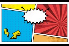 Comic page abstract colorful background template vector Product Image 2