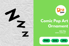 Comic Pop Art Ornament Product Image 1