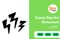 Comic Pop Art Ornament Product Image 1