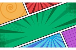 Comic style wallpaper or background template isolated Product Image 1