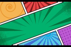 Comic style wallpaper or background template isolated Product Image 2