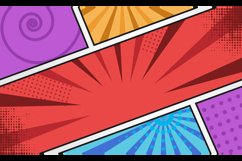 Comic style wallpaper or background template vector Product Image 2