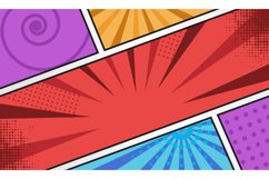 Comic style wallpaper or background template vector Product Image 1