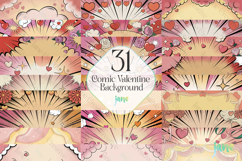 Comic Valentine Background Product Image 1
