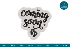 Coming Soon Embroidery Design Product Image 1