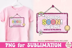 Coming Soon New Me Healing in Process Png, Trendy PNG Product Image 2