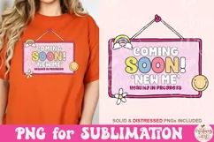 Coming Soon New Me Healing in Process Png, Trendy PNG Product Image 4