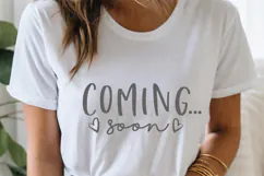 Coming Soon Svg, Pregnancy Svg, Baby Onesie Product Image 3