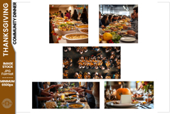 Thanksgiving Community Dinner Stock Images Product Image 1