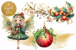 Yule Midwinter Fest Clipart - 4 PNG Files Product Image 1