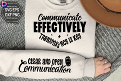 Communicate Effectively Transparency is Sleeve SVG Product Image 1