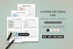 Communication Log | Call Tracker | Daily Call Log Product Image 1
