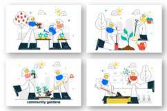 10 Community Garden Illustration Product Image 2