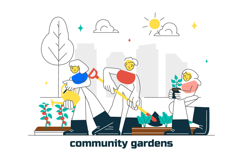 10 Community Garden Illustration Product Image 4