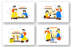 10 Community Gardening Illustration Product Image 2