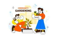 10 Community Gardening Illustration Product Image 4