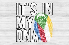 It's in my DNA Comoros Flag Fingerprint PNG Sublimation Product Image 1