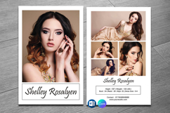 Modeling Comp Card Template, Product Image 1