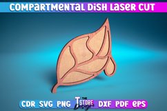 Compartmental Dish Laser Cut SVG | Dish Laser Cut SVG Design Product Image 5