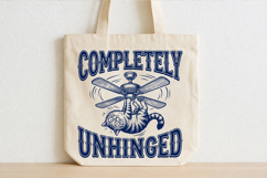 Completely Unhinged Funny Cat Fan PNG, Funny Cat Design Product Image 4