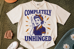 Completely Unhinged PNG, Trendy Vintage Retro Housewife Product Image 2