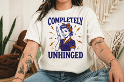 Completely Unhinged PNG, Trendy Vintage Retro Housewife Product Image 3