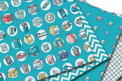 Office digital paper. Work stationery scrapbooking pages. Product Image 3