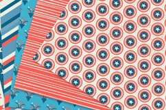 4th of July digital paper pack, independence day patterns Product Image 4