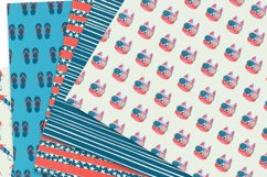 4th of July digital paper pack, independence day patterns Product Image 5