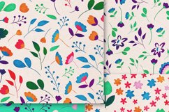 Summer flowers digital paper pack. Floral scrapbooking pages Product Image 3