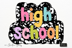 Composition High School PNG | Back To School PNG Product Image 1