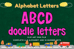 Composition Notebook Alphabet Back To School Doodle Letters Product Image 1