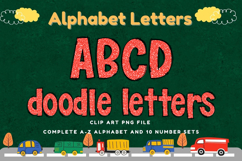 Composition Notebook Alphabet Back To School Doodle Letters Product Image 1