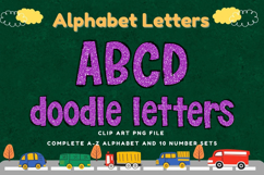 Composition Notebook Alphabet Back To School Doodle Letters Product Image 1