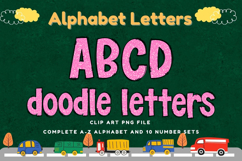 Composition Notebook Alphabet Back To School Doodle Letters Product Image 1