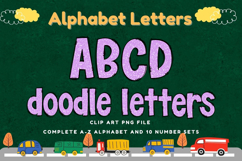 Composition Notebook Alphabet Back To School Doodle Letters Product Image 1