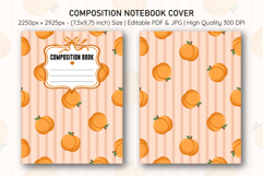 Peach Composition Notebook Cover | Notebook Cover Product Image 1