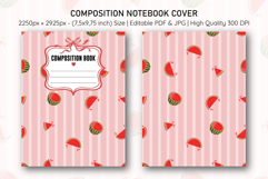 Watermelon Composition Notebook Cover | Notebook Cover Product Image 1