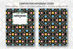Folk Flower Composition Notebook Cover | Notebook Cover Product Image 1
