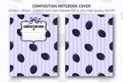 Blackberry Composition Notebook Cover | Notebook Cover Product Image 1