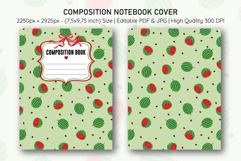 Watermelon Composition Notebook Cover | Notebook Cover Product Image 1