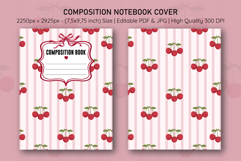 Cherry Composition Notebook Cover | Notebook Cover Product Image 1
