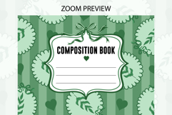 Fall Coquette Composition Notebook Cover | Notebook Cover Product Image 2