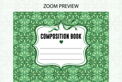 Ogee Pattern Compostion Notebook Cover Product Image 2