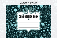 Floral Compostion Notebook Cover | Notebook Cover Product Image 2