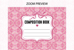 Ogee Pattern Compostion Notebook Cover | Notebook Cover Product Image 2