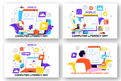 10 World Computer Literacy Day Illustration Product Image 3