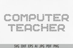 Technology teacher svg IT teacher svg Computer teacher svg Product Image 1
