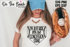 I'm Here For The Concession Stand SVG Baseball Softball SVG