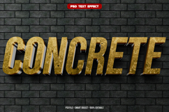 Concrete 3D editable text effect Product Image 1